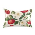 thumbnail image 7 of Yayeee Pillowcase King Size Set of 2 Satin Wrinkle Resistant Pillow Case, Apple Leaves Pattern, 7 of 7