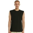 thumbnail image 3 of New Morning Studios Mens Plain Sleeveless T-Shirt, 3 of 4