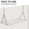 thumbnail image 3 of Geynutaly Portable Stainless Steel Clothes Drying Rack, for Hanging Clothes, Towels, Socks, Silver, 3 of 7