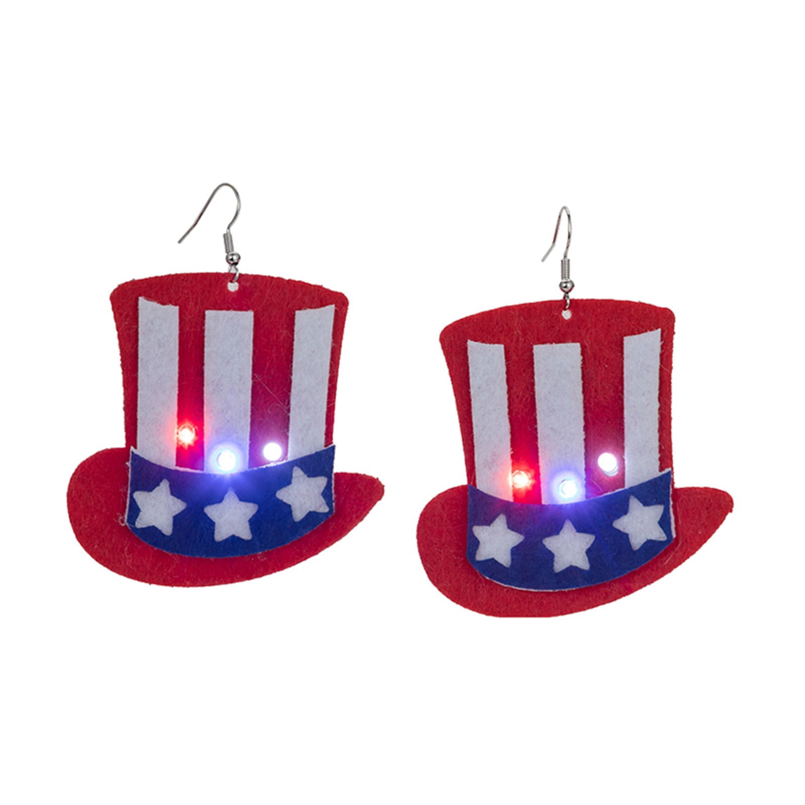 Holiday Necklace Flashlight Necklace Ornament Earrings Size Five Point