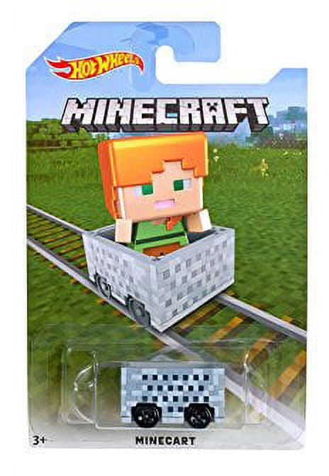 Hot Wheels Minecraft Minecart Diecast Vehicle (Alex)