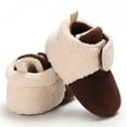thumbnail image 6 of Krdevn Girls Boots - Baby Booties Warm Slippers Toddler Winter Boots with Non Bottom -Toddler Boots,Cowgirl Boots,Color:Coffee,Size:0-6 Months, 6 of 7