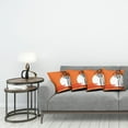 thumbnail image 3 of Ambesonne African Throw Pillow Cover 4 Pack, Women on Desert, 18", White Orange Black, 3 of 5