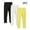 Yellow, variant on hoksml 3PC Kids Leggings Solid Color Thin Elastic Waist Children's Girl Baby Pants Long Pants for 2-13 Years