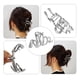 thumbnail image 5 of pieza de pinzas metálicas para el cabello, pinzas para el cabello, pasadores para el cabello para mujeres, tono plateado, 4.37''x2.20''x1.18'', 5 of 7