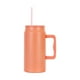 thumbnail image 2 of Taza térmica para caminar con asa | Taza de café de viaje de acero inoxidable | Vaso con aislamiento al vacío para bebidas frías y calientes | Tapa a prueba de fugas con pajita | Capacidad de 590 ml, 2 of 6