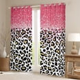 thumbnail image 2 of Feelyou Modern Cheetah Print Black Out Curtains, Fashion Glitter Curtains Pack of 2 (42x63 Each), Simple Abstract Polkadots Bedroom Curtains, Blackout Curtains Bedroom Decor, 2 of 6