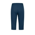thumbnail image 6 of Women's Leggings Women Ladies' Casual Beach Hot Stamping Tight Leggings Yoga Cropped Pants,Blue Women's Legging XL, 6 of 6