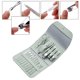 thumbnail image 5 of Juego de manicura, kit de pedicura Juego de cortaúñas Kit de aseo profesional para hombres Kit de uñas de viaje portátil de acero inoxidableVerde, 5 of 5