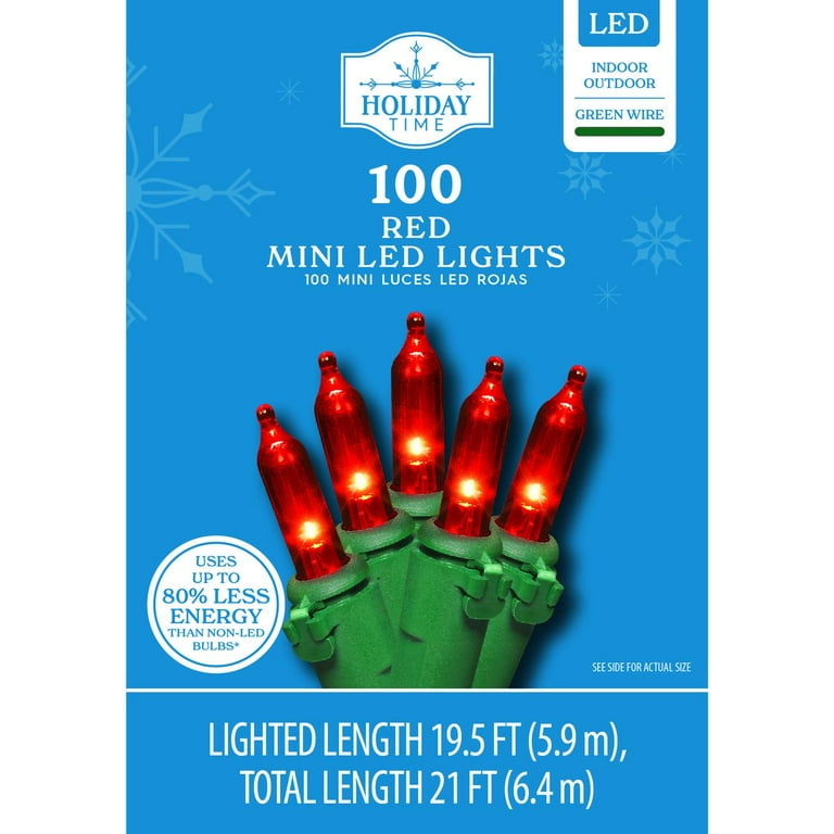 Red mini 2024 christmas lights