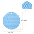 thumbnail image 2 of Unique Bargains 4pcs Silicone Trivets for Hot Pots, Hot Pads Pot Holders, Heat Resistant Trivets for Hot Dishes-Sky Blue, 2 of 5