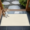 thumbnail image 4 of Cream 2x3 Door Mat Rug, Farmhouse Solid Beige Color Modern Art Non-Skid Rubber Backing Large Rectangle Rugs - Living Room Bedroom Home Office, Indoor Floor Mat Carpets Washable Rug, 4 of 9