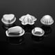 thumbnail image 5 of Moldes para bombas de baño, moldes de aleación de aluminio hechos a mano para hacer bombas de baño, herramientas para hacer pasteles, confiables y duraderas, 5 of 7