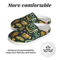thumbnail image 6 of Haiem Colorful Hippie Print Women's Fuzzy Memory Foam House Slipper Cozy Home Footwear Non-slip Winter Slippers-42/43, 6 of 7