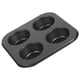 thumbnail image 4 of BRIGHTFUFU Moldes para muffins para tartas, 4 rejillas, bandeja para hornear para horno, magdalenas, tazas para hornear antiadherentes, molde para hornear para el hogar (negro), 4 of 8