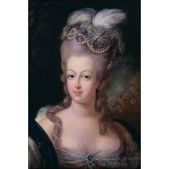 24"x36" Gallery Poster, Marie Antoinette, 1775 - Muse Antoine Lcuyer