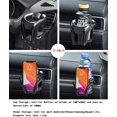 thumbnail image 5 of Soporte para taza de coche, 2 en 1, soporte ajustable para teléfono inteligente, soporte con ventosa para coche, soporte para bebidas calientes, compatible con la mayoría de los vehículos (plateado y, 5 of 5