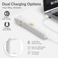thumbnail image 3 of Recortadora de bikini KINGTEE 5 en 1 resistente al agua y recargable por USB-C, 3 of 8