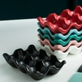 thumbnail image 4 of Conditiclusy Egg Holder Anti-Slip 6 Grids Ceramic Eco-Friendly Egg Container for Kitchen, 4 of 7