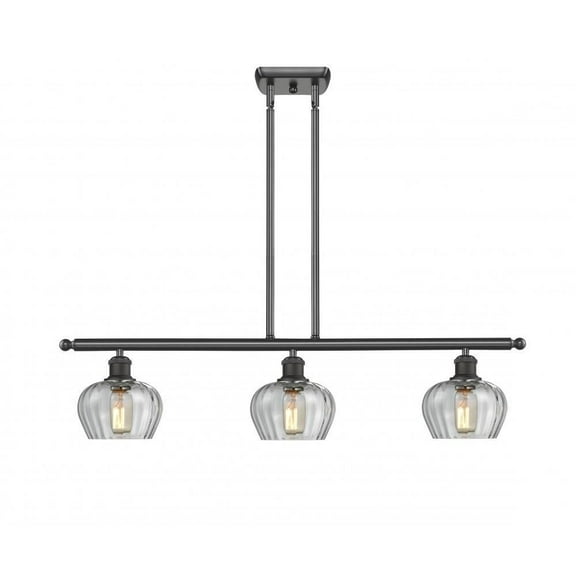 Innovations 3-LT LED Large Fenton 36" Island-LT LED - Oil Rubbed Bronze - 516-3I-OB-G92L-LED