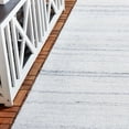 thumbnail image 3 of SAFAVIEH Outdoor Micro-Loop Garrett Solid Indoor/Outdoor Runner Rug, Ivory, 2'3" x 9', 3 of 6