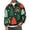Green-A01, variant on Christmas Sweater Men's Sweater Quarter Zip Pullover Mock Neck Casual Funny Print Jackets Fleece Slim Fit Relaxed Fit Sweatshirt Long Sleeve Golf Shirts