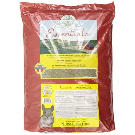 Sox Fiber - Essentials Deluxe Chinchilla Food, 25-Pound, Soy Products = Fiber, Balanced Protein, Healthy Fat By Oxbow Animal Health