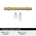 thumbnail image 4 of Amerock Central 3-3/4 inch (96mm) Center-to-Center Champagne Bronze Cabinet Pull, 25 Pack, 4 of 4