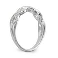 thumbnail image 6 of 14K White Gold Ring Band Wedding Diamond Round , Size 8, 6 of 7