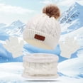 thumbnail image 2 of Wxirdiow Girls Gloves Kids Winter Earmuffs Hat Scarf Touchscreen Gloves Set Fleece Lined Beanie Neck Warmer for Boys Girls White Size,1-5 Years, 2 of 6