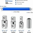 thumbnail image 7 of High-Quality Extension Wrench Set, Includes 1/2", 1/4", and 3/8" Sockets, Ideal Tool for Tight Space Mechanic Work, 7 of 7
