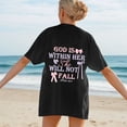 thumbnail image 1 of WILLBEST Chemise en Denim pour Femmes T-Shirt Décontracté Imprimé Col Rond Manches Courtes Ample 862, 1 of 7