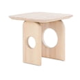 thumbnail image 3 of Benjara Aky 22 Inch Side End Table, Square Marble Top, Open Frame, Natural Brown, 3 of 5