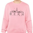 thumbnail image 2 of Skyline Bern Switzerland Sweatshirt Unisex Small Pink, 2 of 5