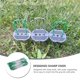 thumbnail image 3 of 20 clavos en forma de U para césped, estacas de jardinería (verdes), 3 of 6