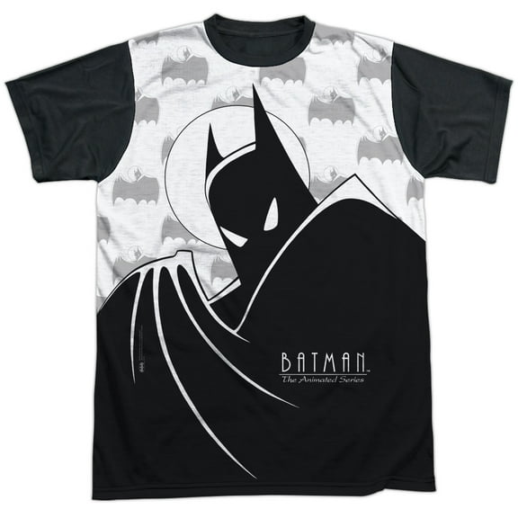 Batman The Animated Series Large Silhouette Unisex Adult Halloween Costume Sublimated T Shirt