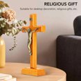 thumbnail image 3 of Crucifijo Crucifijo Católico de Madera para Iglesia para Hogar para Escritorio Amonsee No, 3 of 5