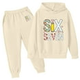 thumbnail image 3 of WOYY 67 Tracksuit for Girls Casual Active Graphic Hoodie Sweatpants Outfits, Sizes 3-4T, 3 of 3