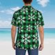 thumbnail image 4 of Balery Christmas Pattern At Buffalo Plaid Camisas hawaianas de manga corta para hombre, camisas playeras de corte holgado, camisas de vacaciones con botones,Medium, 4 of 7