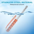 thumbnail image 4 of Uxcell 2-Pack Telescopic Handheld Flagpoles, 3.9ft/1.2m Stainless Steel Handheld Portable Extendable Flagpoles [Orange], 4 of 7