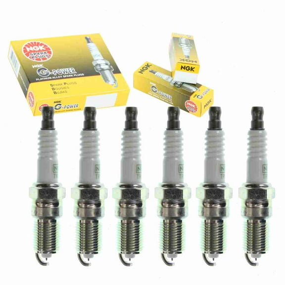 6 pc NGK G-Power Spark Plugs compatible with Ford Windstar 3.0L 3.8L V6 1995-2003