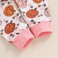 thumbnail image 5 of EnJoCho Toddler Girl Fall Football Outfit Set - Rufle Long Sleeve Pullover Sweatshirt Top & Jogger Pants 2-Piece Coordinated Comfort Clothes, 5 of 9