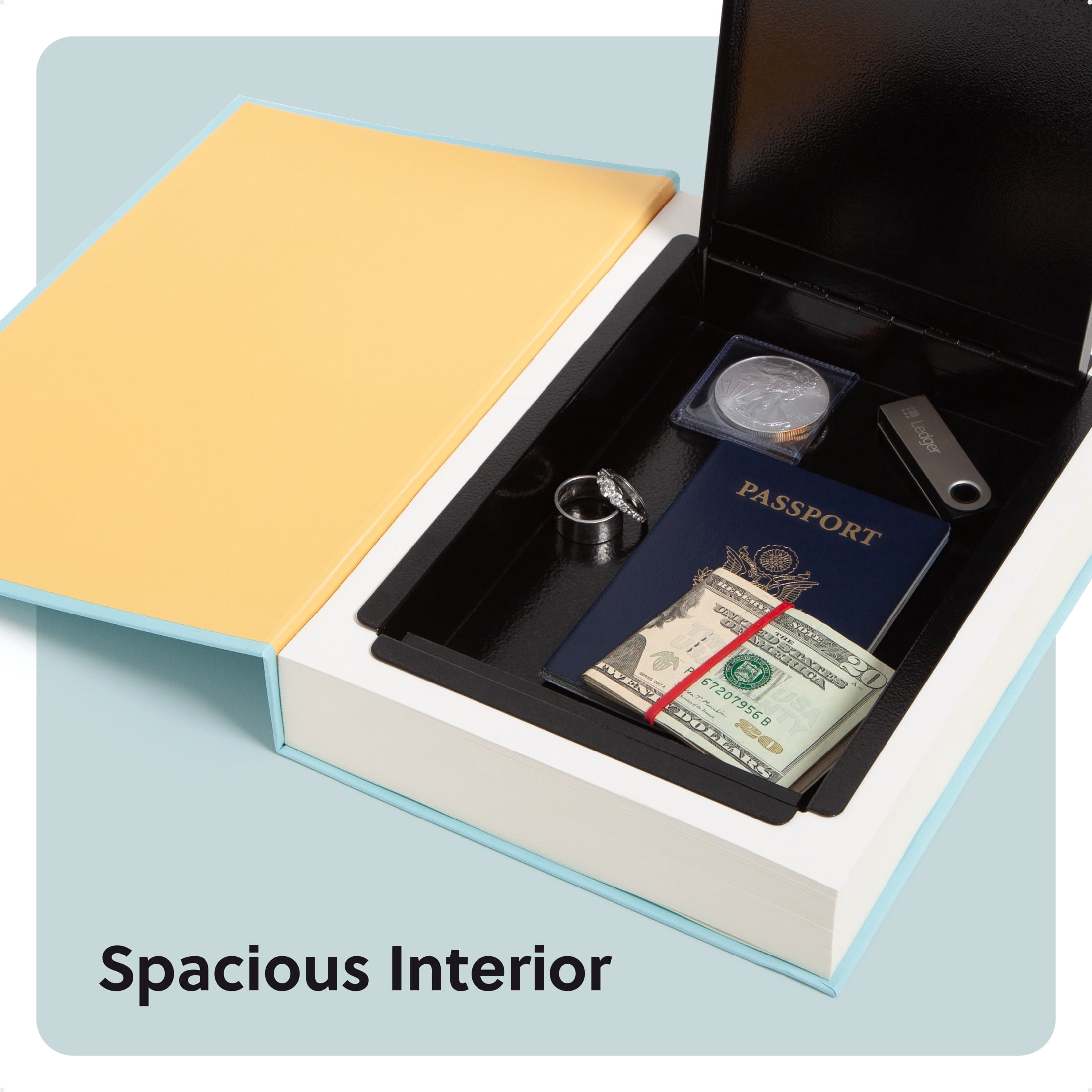 U Brands Book Diversion Safe, 10.8 x 7.8 x 1.77 in., Hidden