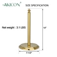 thumbnail image 6 of Akicon Paper Towel Holder Stand for Kitchen Countertop & Dining Room Table (Brushed Gold Brass, Classical), 6 of 9