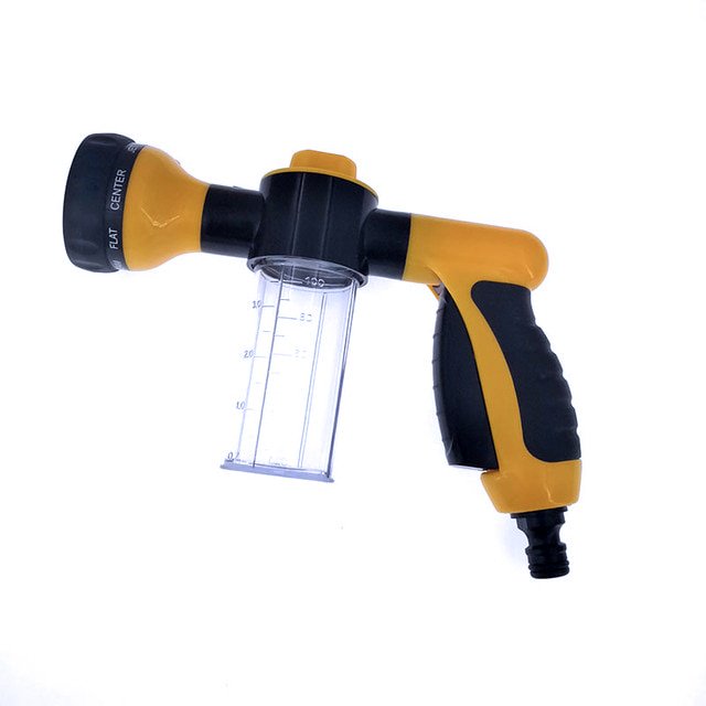 Pistola de agua de lanza de espuma automática portátil, boquilla de alta presión de 3 grados, rociador para lavado de coches, herramienta de limpieza, herramientas de lavado de automóviles brillar Hogar