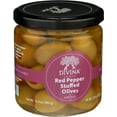 thumbnail image 2 of Pack of 6, Divina Red Pepper Stuffed Olives, 7.8 oz, 2 of 6