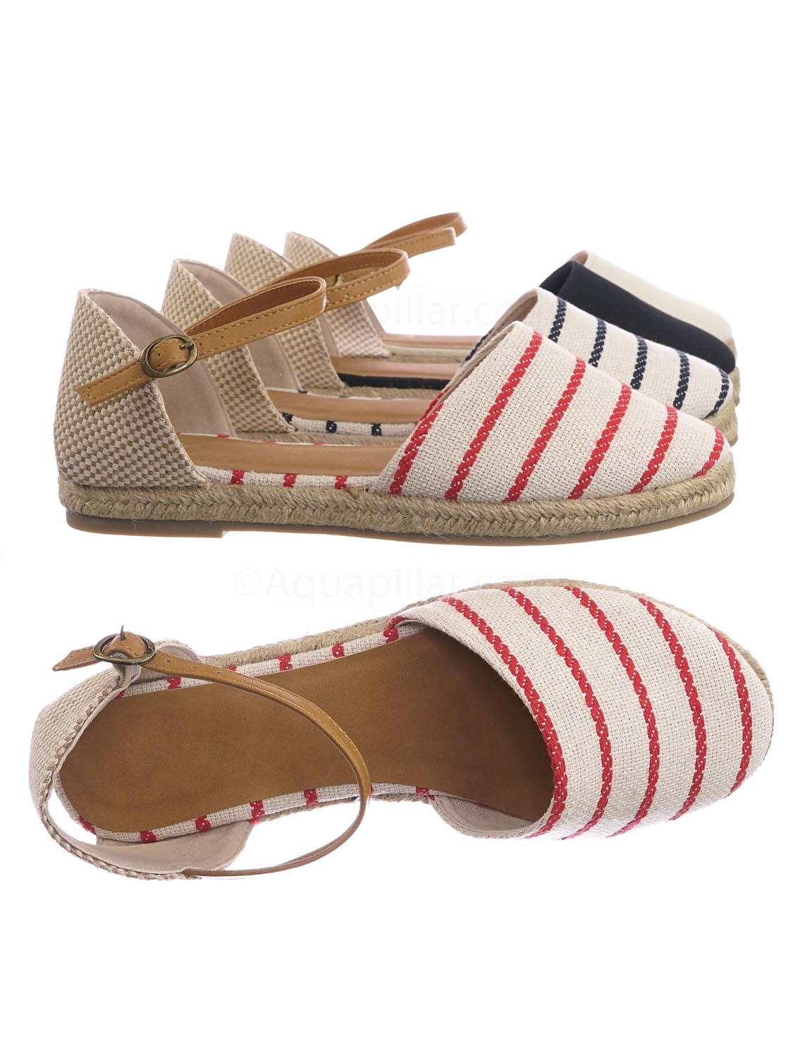 Bamboo Phuket17 by Bamboo, Espadrille Round Toe Flat