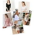 thumbnail image 5 of ANYFIT WEAR Long Sleeve Fall Blouse for Women Square Neck Ribbed Knit Shirts Top Cozy Warm Pullover Tops Wine Red L, 5 of 5