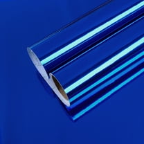 CHIHUT Stainless Steel Blue Contact Paper for Kitchen Peel and Stick Blue Metallic Wallpaper for Countertop Waterproof Self Adhesive Contact Paper Removable Vinyl Roll for Furniture 17.7”x100”