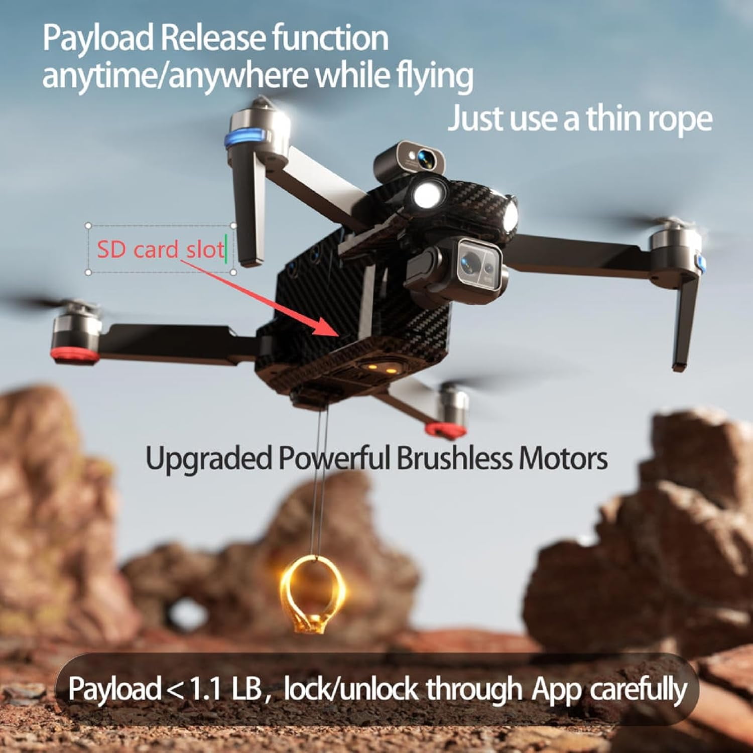 Ae86 Pro Max Screen Control Aerial Drone with Camera, 1 Battery Included